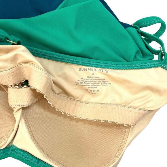 NEW Summersalt Seascape Sweetheart One Piece swim with matching skirt Size 4 col - Picture 8 of 13